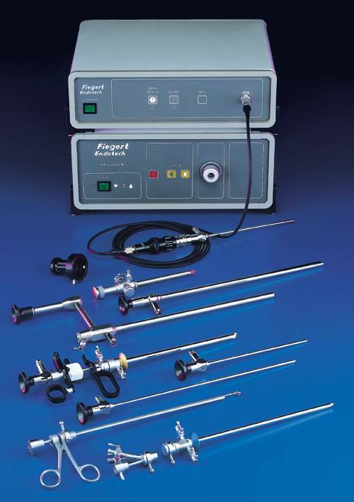 Fiegert Endotech medical equipment with various tools