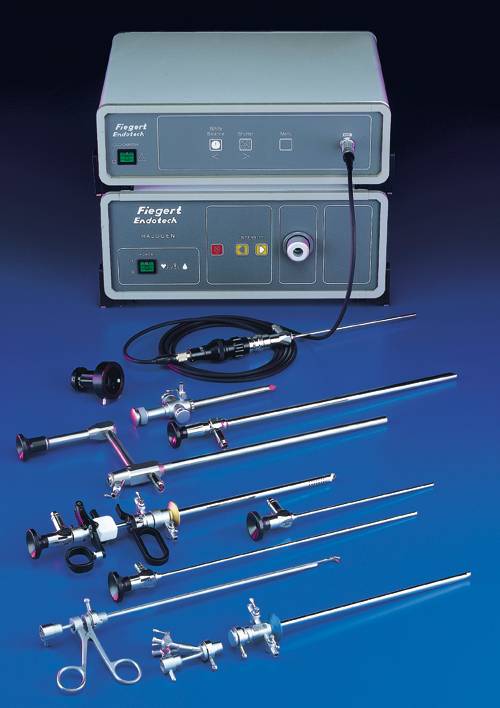 Fiegert Endotech medical equipment with various tools