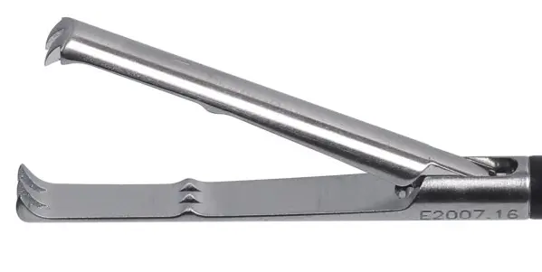 Grasping forceps 2 x 3 teeth, Single action.