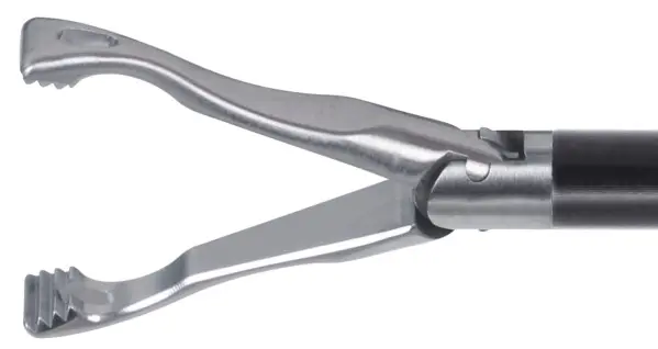 Gallbladder grasping forceps toothed. Laparoscopic surgical instruments.